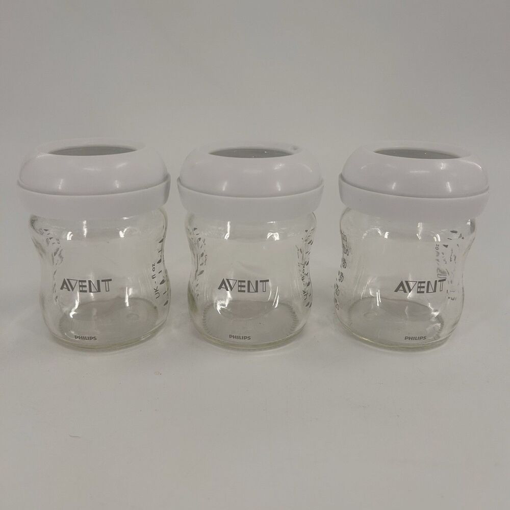 3 Philips Avent Glass Baby Bottle 4 oz  Fast Shipping